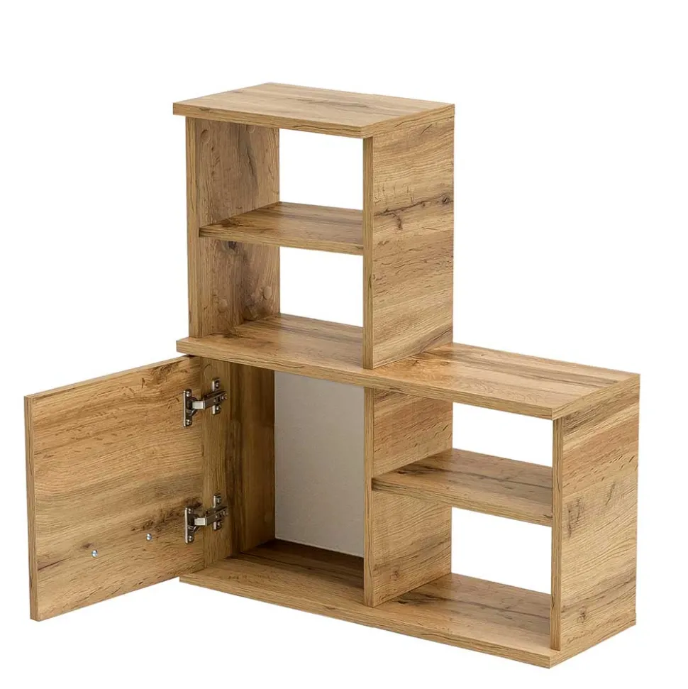 Bad Oberschrank mit Tür & 4 Fächern - Jessmi