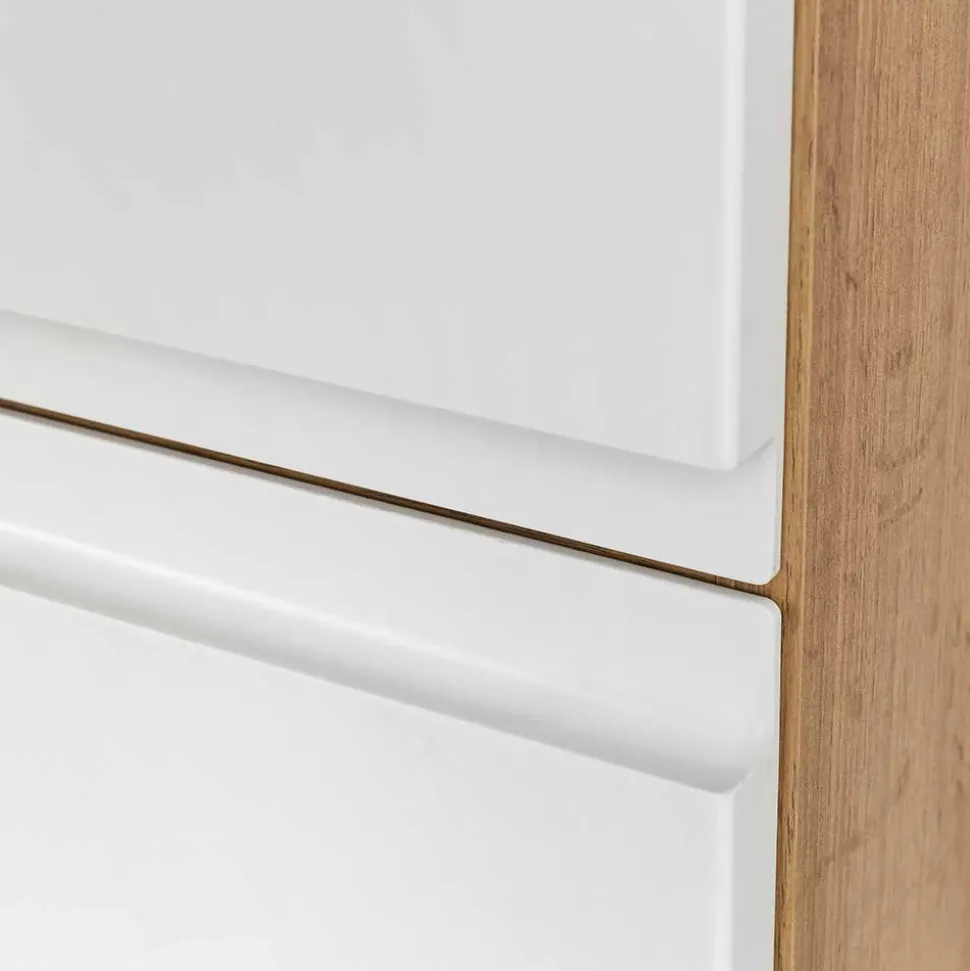 Badezimmer Hochschrank breit mit drei Türen - Eight