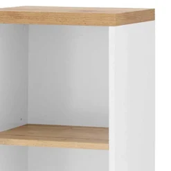 Badschrank in Weiß mit Wildeiche - Alenta