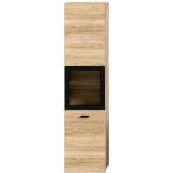 Badschrank mit Glaseinsatz - Hoxtona