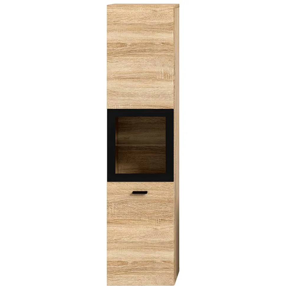 Badschrank mit Glaseinsatz - Hoxtona