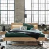 Balkenbett aus Kiefer mit LED Beleuchtung - Enjta