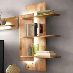 Balkeneiche Designregal 117 cm hoch - Destal