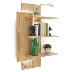 Balkeneiche Designregal 117 cm hoch - Destal