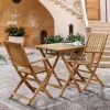 Balkon Tischgruppe für 2 Personen - Emlino (dreiteilig)