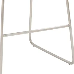Barhocker mit Lehne in Schlamm & Beige - Maylana