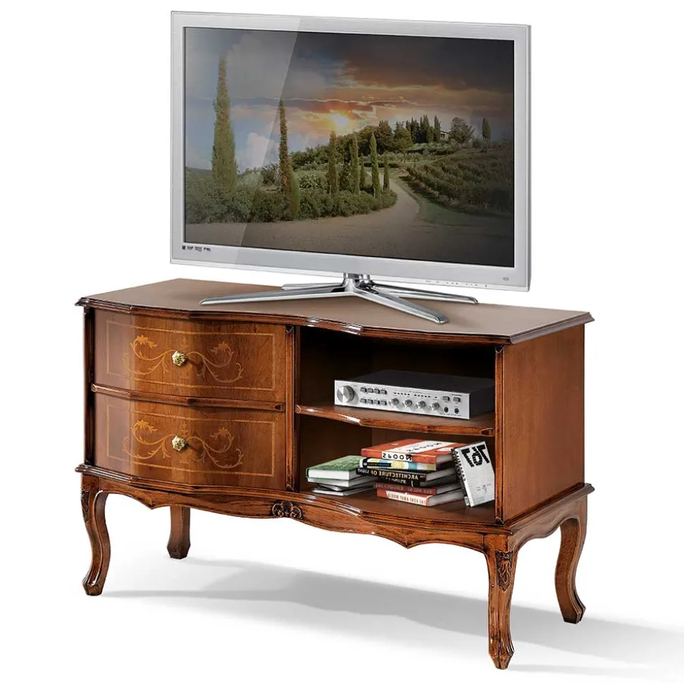 Barock TV Schrank in Nussbaumfarben - Motiz