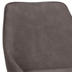 Barstühle in Dunkelgrau Microfaser - Ireen (2er Set)