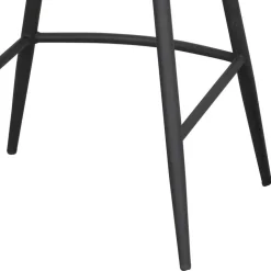 Barstühle in Dunkelgrau Microfaser - Ireen (2er Set)