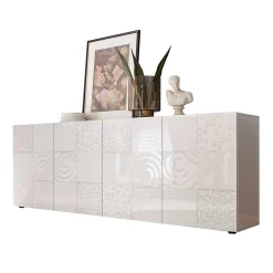 Bedrucktes Sideboard in Weiß hochglänzend - Vascaub