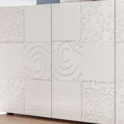 Bedrucktes Sideboard in Weiß hochglänzend - Vascaub