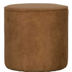 Beistellhocker aus Cord in Honigfarben - Sumatra
