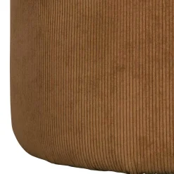 Beistellhocker aus Cord in Honigfarben - Sumatra