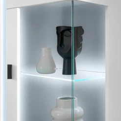 Beleuchtete Design TV Wohnwand in Weiß - Tirol (vierteilig)