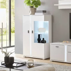 Beleuchteter Vitrinenschrank 125 cm hoch - Tirol