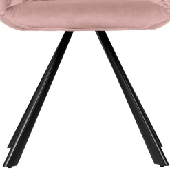 Bequemer Armlehnenstuhl in Rosa & Schwarz - Dadonia