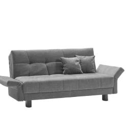 Bequemes Flachgewebe Faltsofa in Grau - Yirma
