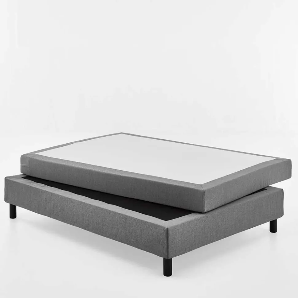 Bett für Dachschrägen in Grau & Schwarz - Esmeraldino