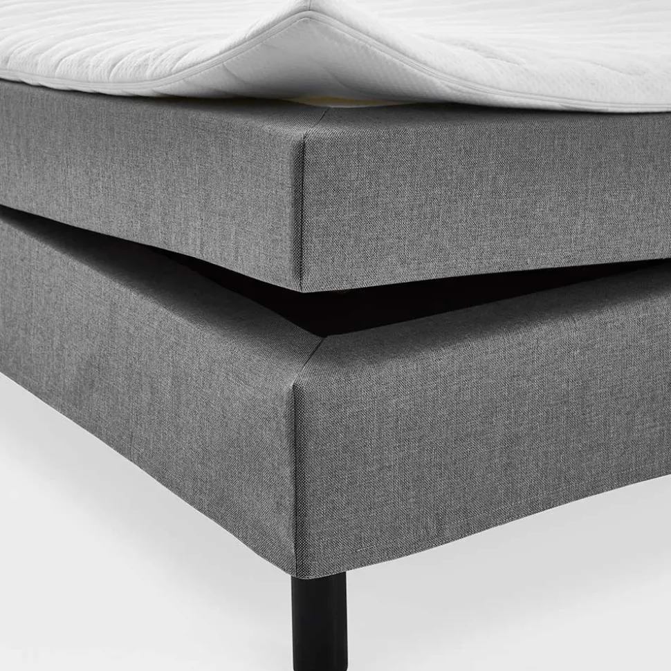 Bett für Dachschrägen in Grau & Schwarz - Esmeraldino