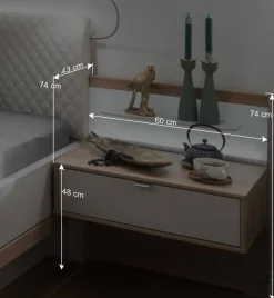Bettanlage komplett - modernes Design - Crascanu (dreiteilig)