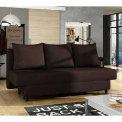 Bettsofa ohne Armlehnen in Braun - Tepico