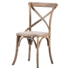 Bistro Landhaus Stuhl aus Eiche Grey Wash - Rosalino