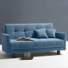 Blaue Klappcouch mit Stoffbezug Flachgewebe - Lech