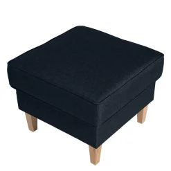 Blauer Ohrensessel mit Buche Beinen - Mag