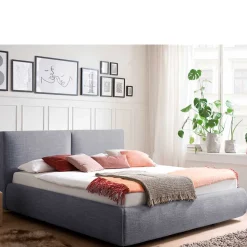 Blaues Komplettbett mit Bettkasten - Enjadara