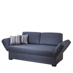 Blaues Schlafsofa mit verstellbaren Armlehnen - Lash