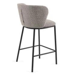 Boucle Barstühle mit 65 cm Sitzhöhe - Lucaz (2er Set)