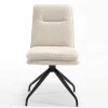 Boucle Drehstuhl in Creme - Rocono