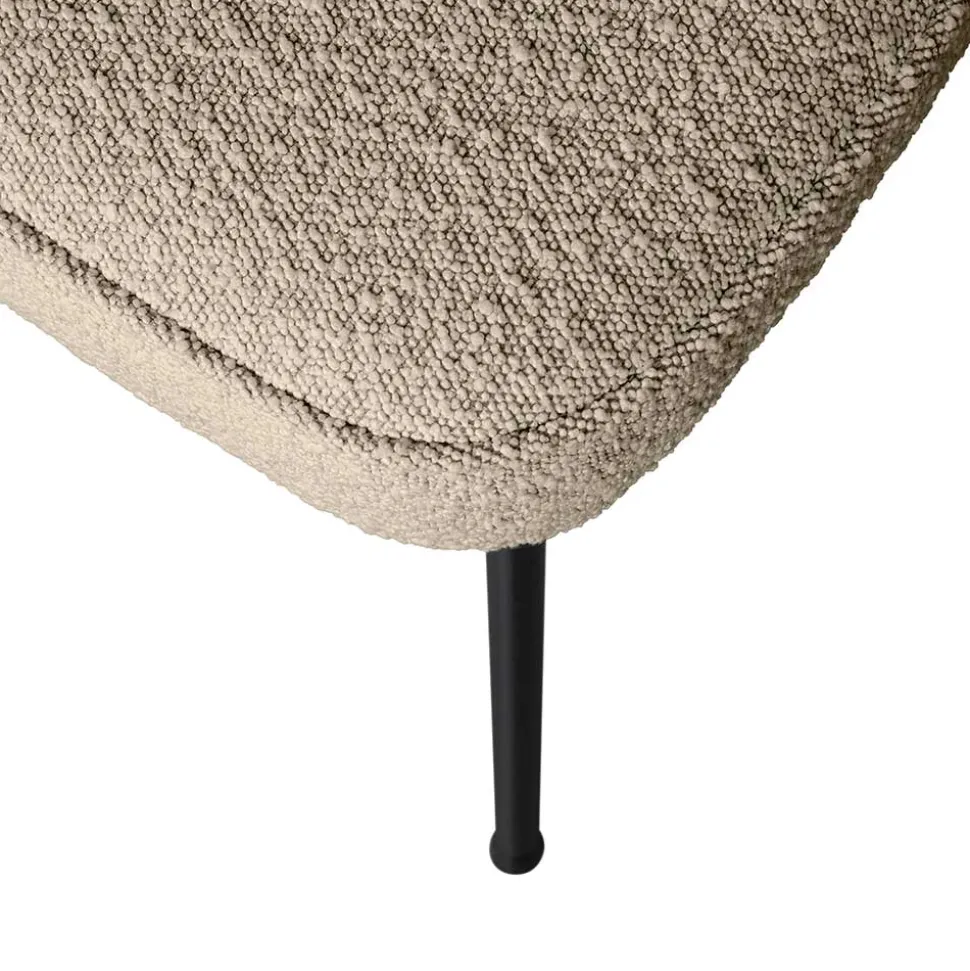 Boucle Polsterstühle in Beige - Laderla (2er Set)