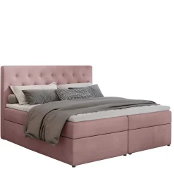 Boxbett in Altrosa - matter Samt - Fernand