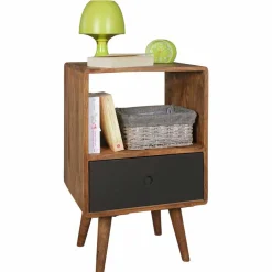 Boxspring Nachtschrank Cospic im Retro Design