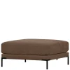 Brauner Polsterhocker 100x44x100 cm - Ravonia
