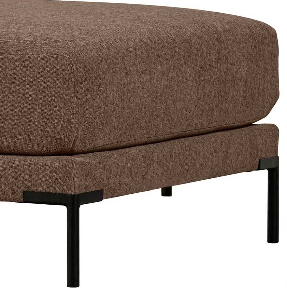 Brauner Polsterhocker 100x44x100 cm - Ravonia
