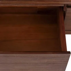 Braunes Akazie Highboard mit 3 Schiebetüren - Ruffes