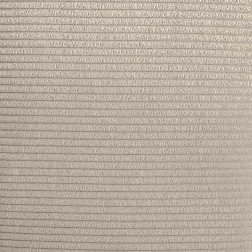 Breitcord Polsterhocker in Beige - Jony