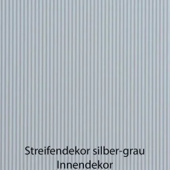 Breite Kommode in Hellgrau mit Glasfront - Nucina