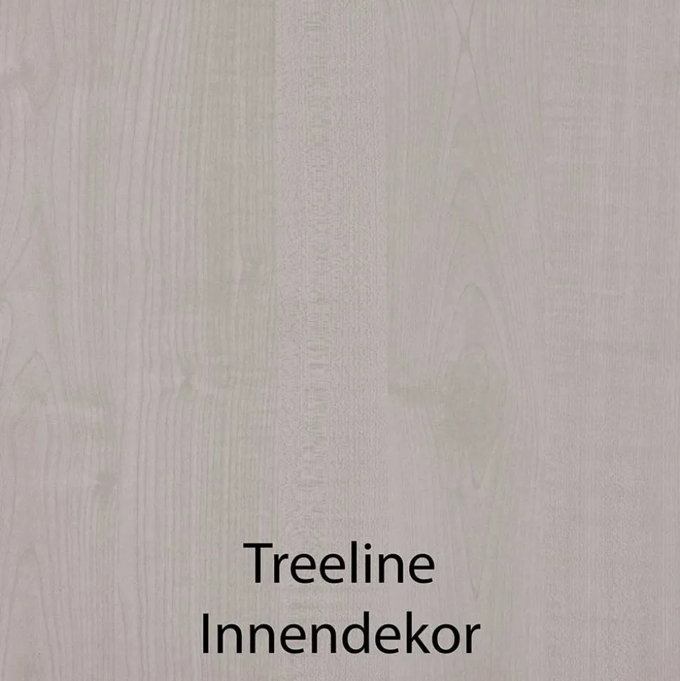Breiter Kleiderschrank in Weiß 6-türig - Flinn