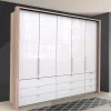 Breiter Kleiderschrank in Weiß - Bosays