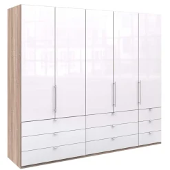 Breiter Kleiderschrank in Weiß - Bosays