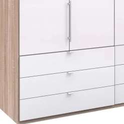 Breiter Kleiderschrank in Weiß - Bosays