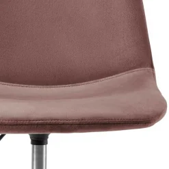 Büro Schalenstuhl in Rosa Samt - Hypening