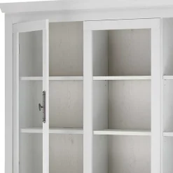 Buffetschrank Vitrine in weißer Holzoptik Pinie - Liancos