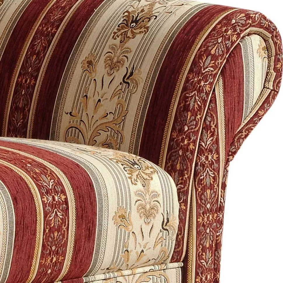 Chenille Landhaussofa mit Federkern - Comi