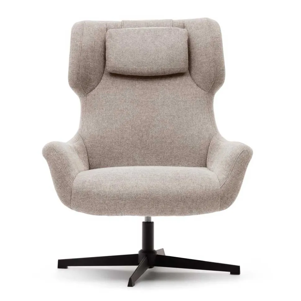 Chenille Loungesessel drehbar - Marocana