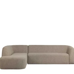 Chenille Sofaecke in Beige - Jaturna