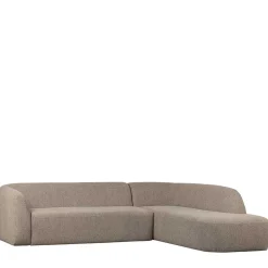 Chenille Sofaecke in Beige - Jaturna